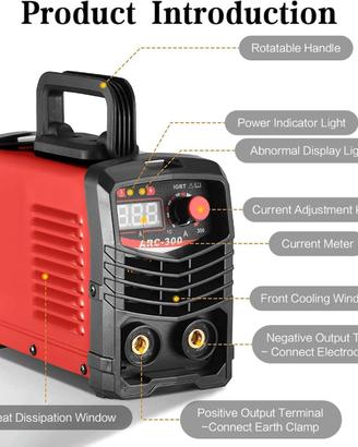 Saldatrice a elettrodi da 300A con inverter ARC/MM