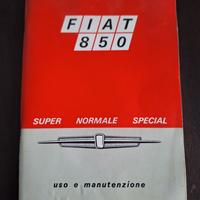 libretto uso e manutenzione Fiat 850