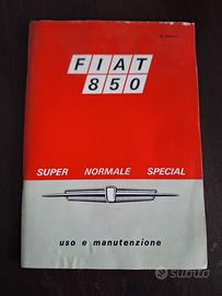 libretto uso e manutenzione Fiat 850