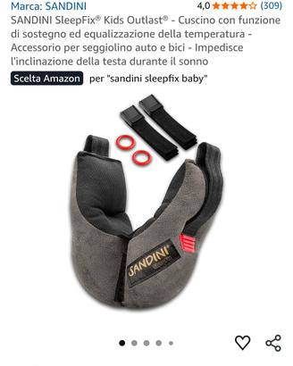 Sandini, Sleep Fix sostegno testa bambino in auto 