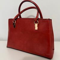 Borsa in pelle rosso