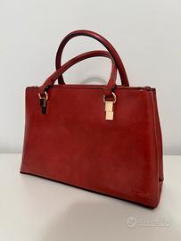 Borsa in pelle rosso