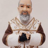 statua Padre pio in gesso 40 cm circa 
