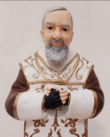 statua Padre pio in gesso 40 cm circa 