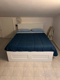 Ikea Letto matrimoniale BRIMNES Bianco