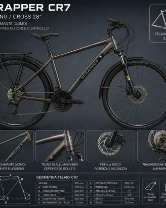 NUOVA BIKE CROSSROAD 28” 24 Velocità Pre Serie