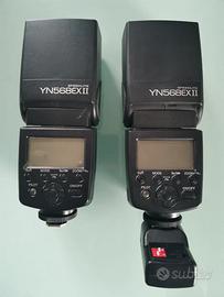 Flash a slitta Yongnuo 568ex II per Canon