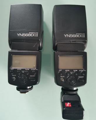 Flash a slitta Yongnuo 568ex II per Canon