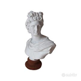 vaso busto Apollo scultura greca in resina 