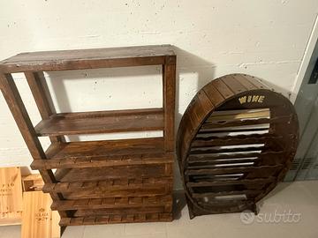 Cantine e scatole legno vino