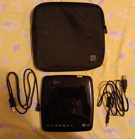 Masterizzatore DVD/CD Esterno LG Slim + Custodia 