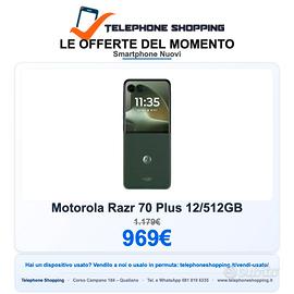 Motorola Razr 70 Plus 12/512GB Nuovo