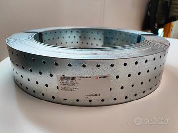 Nastro forato in lamiera zincata WURTH 80x2mm 25 M