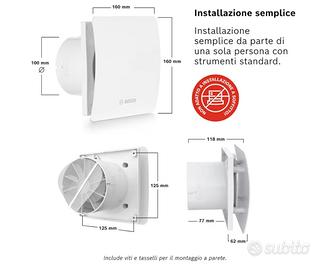 aspiratore bagno Bosch w100