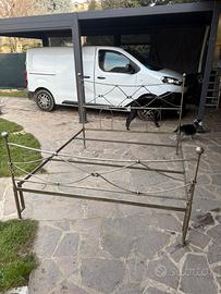 Letto Matrimoniale Vintage in Ferro Battuto