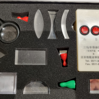 Banco ottico didattico con raggi laser