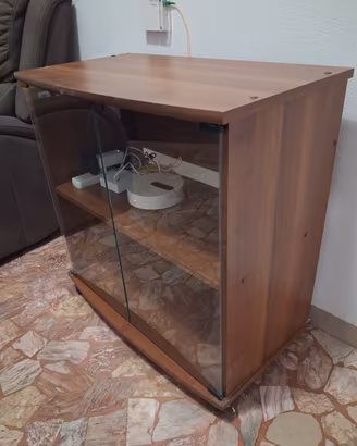 Mobile porta TV due ante colore noce