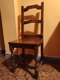 Set 4 sedie Legno Massello 