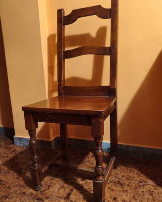 Set 4 sedie Legno Massello 