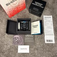 Omega X Swatch  Moonphase Snoopy nero Nuovo full