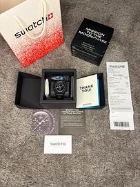 Omega X Swatch  Moonphase Snoopy nero Nuovo full