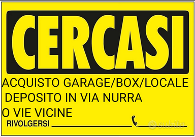 Garage box deposito via Nurra