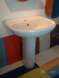 Lavabo con colonna FILO ROSSO