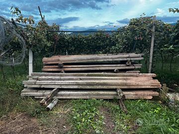 Pali in cemento per vigneto o frutteto