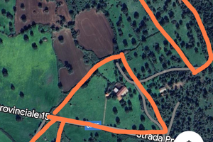 Terreno con abitazione e stalle