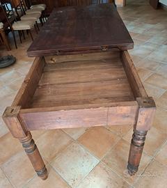 Tavolo a libro antico in Noce (Fine '800)