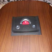 Piastra comandi cubicata+ anello  acciaio+ cornice