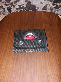 Piastra comandi cubicata+ anello  acciaio+ cornice