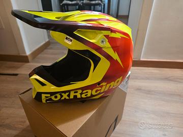 casco fox recing completi di mascherina