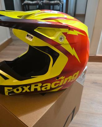 casco fox recing completi di mascherina