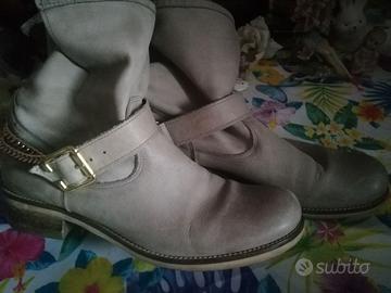 Stivaletto camoscio beige marca A.D.P ITALIA n.40