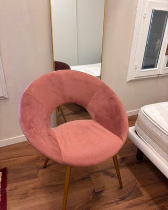 Poltrona rosa antico