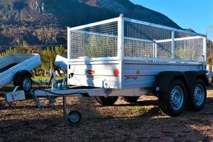 Carrello rimorchio auto doppio asse