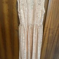 Vestito rosa pizzo Zara