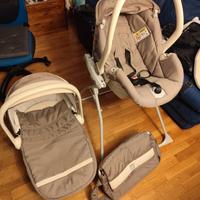 Set trio CAM composto da carrozzina, ovetto e base