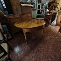 tavolo consolle in noce