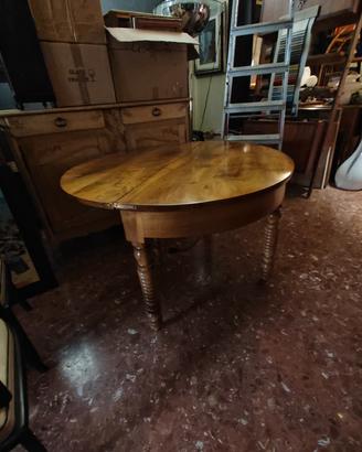tavolo consolle in noce