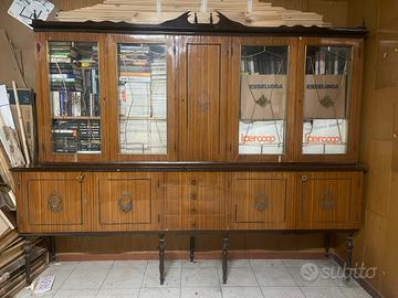 Credenza/vetrina vintage anni ‘50-‘60 in legno