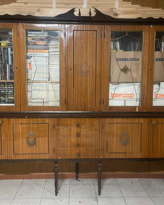 Credenza/vetrina vintage anni ‘50-‘60 in legno