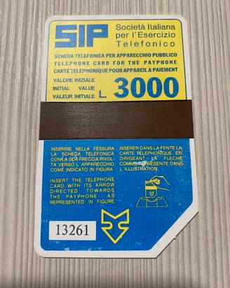 Scheda telrfonica sip
