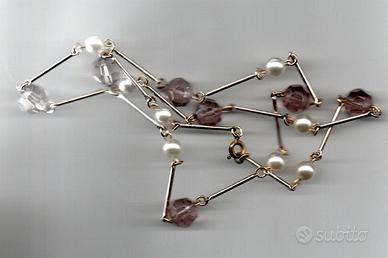 Bigiotteria Collana a doppio giro + Collana sempli