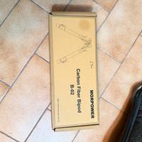 Bipiede in fibra di carbonio per carabina