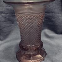 Vaso anni '40 di vetro spesso 