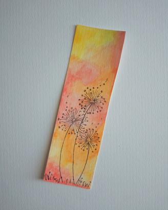 segnalibro dipinto a mano 