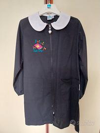 Grembiule bambina nero con colletto bianco cm128