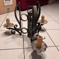 Lampadario in ferro Battuto